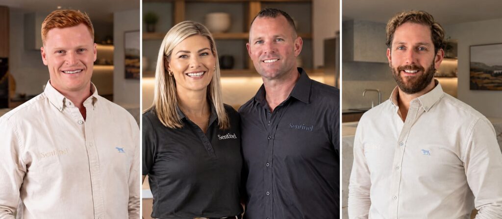 Harry Nichol, Amy Harper, Paul Gillaly and Adam Percy — Sentinel Homes’ newest additions